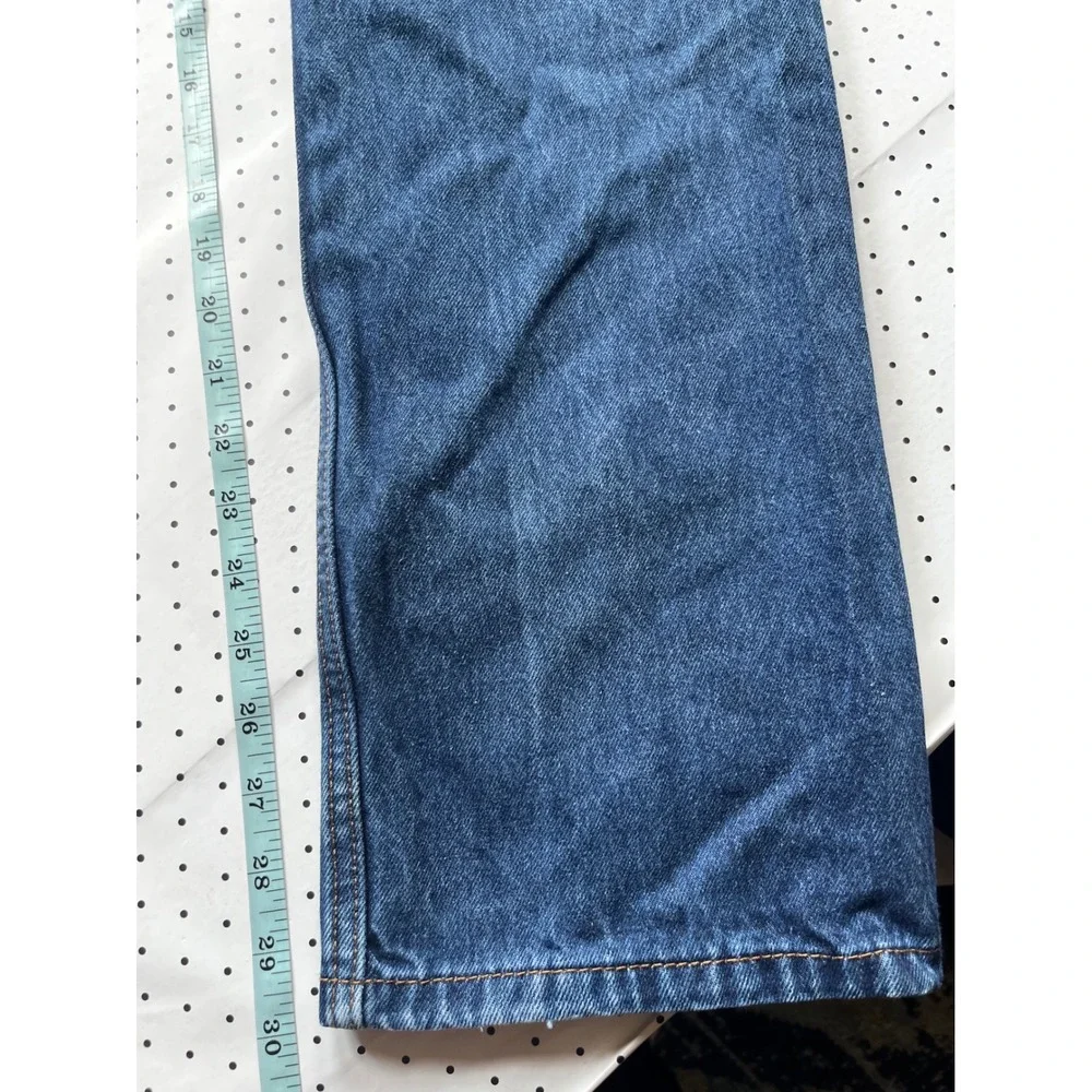 Levis 505 Regular Fit Straight Leg Blue Denim Jeans Mens 33x32 Medium Wash